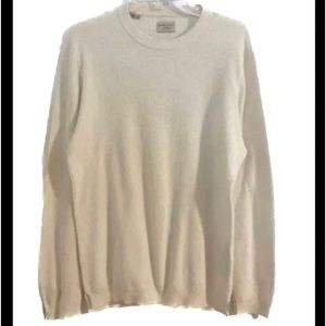 Selected/Homme Heritage Cream Crew Neck Sweater Size Large